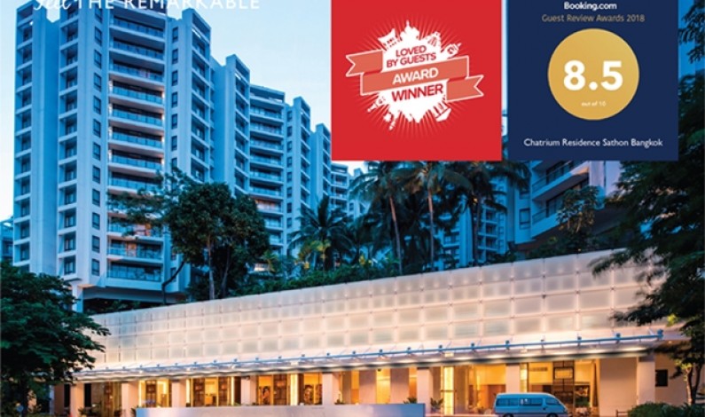 Chatrium Residence Sathon Bangkok wins esteemed Booking.com and Hotels.com awards