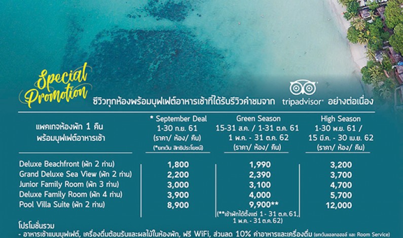 ไทยเที่ยวไทยครั้งที่ 48 พบ Sea View Koh Chang ที่บูธ C218
