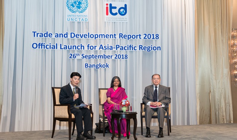 ITD ร่วมกับ UNCTAD เปิดตัว “รายงานการค้าและการพัฒนา 2561”