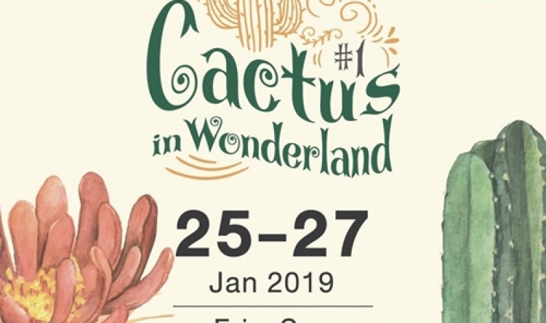เชิญร่วมงาน Cactus In Wonderland @ Victoria Gardens ;yomuj 25-27 ม.ค.61
