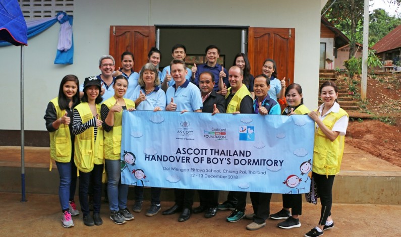 ASCOTT THAILAND COMPLETES MILLION BAHT DONATION TO DOI WIENGPA PITTAYA SCHOOL IN CHIANG RAI