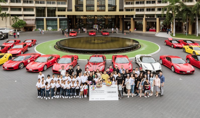 Royal Cliff And Ferrari Owners Club Thailand Join Hands To Support Pattaya Community