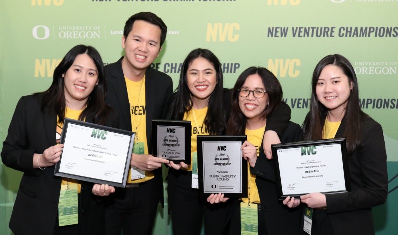 ขอแสดงความยินดีกับทีม BEEWARE คว้ารางวัลชนะเลิศหลายประเภทจากการแข่งขัน New Venture Championship (NVC) 2019