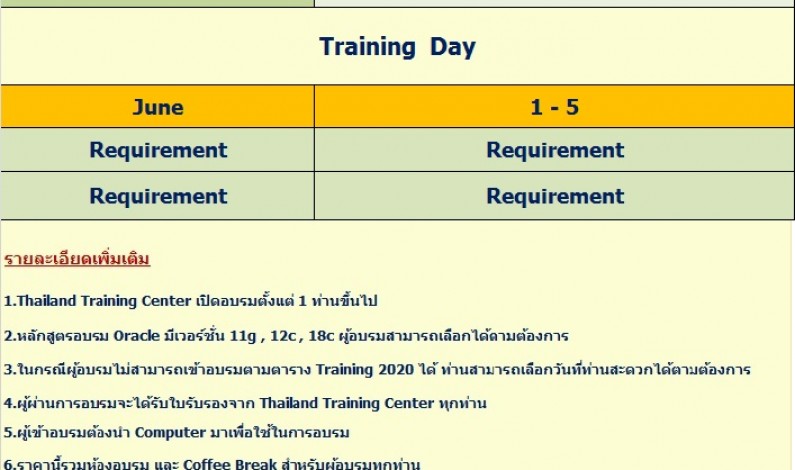 Thailand Training Center  เปิดอบรมหลักสูตร APPLICATION EXPRESS  Workshop I