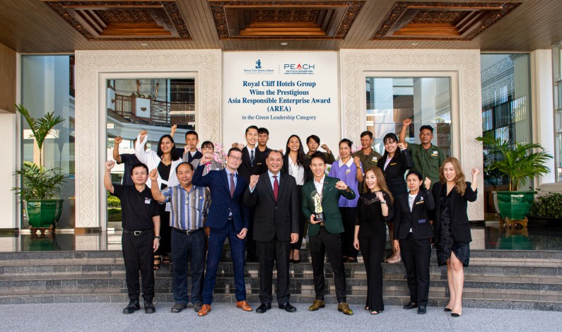 Royal Cliff Sets New Benchmark for CSR by Winning Prestigious Asia Responsible Enterprise Award (AREA)